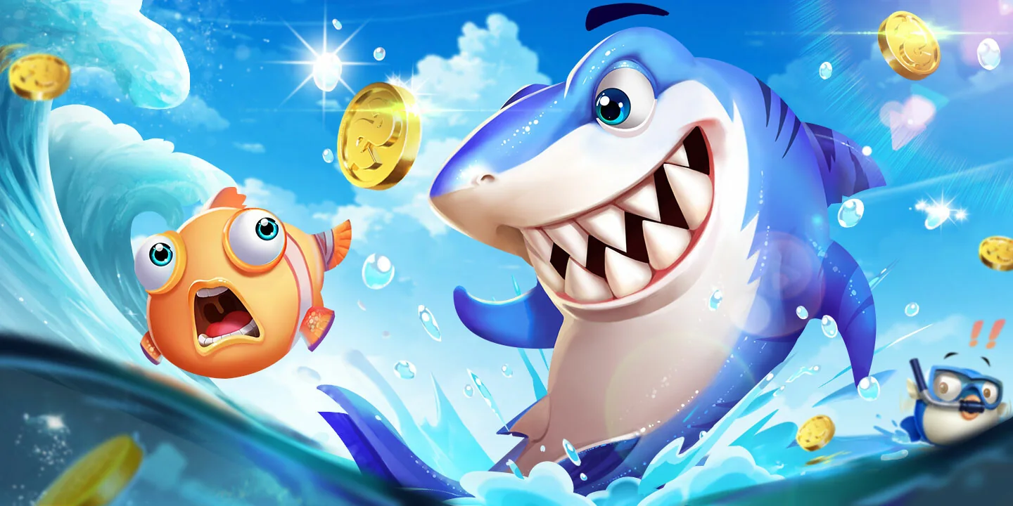 Ilustrasi layar permainan tembak ikan di lobi JP6789